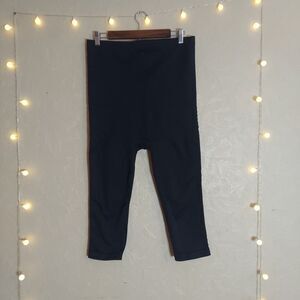 Belly Bandit Mother Tucker Postpartum Leggings Black Cropped Sz Large